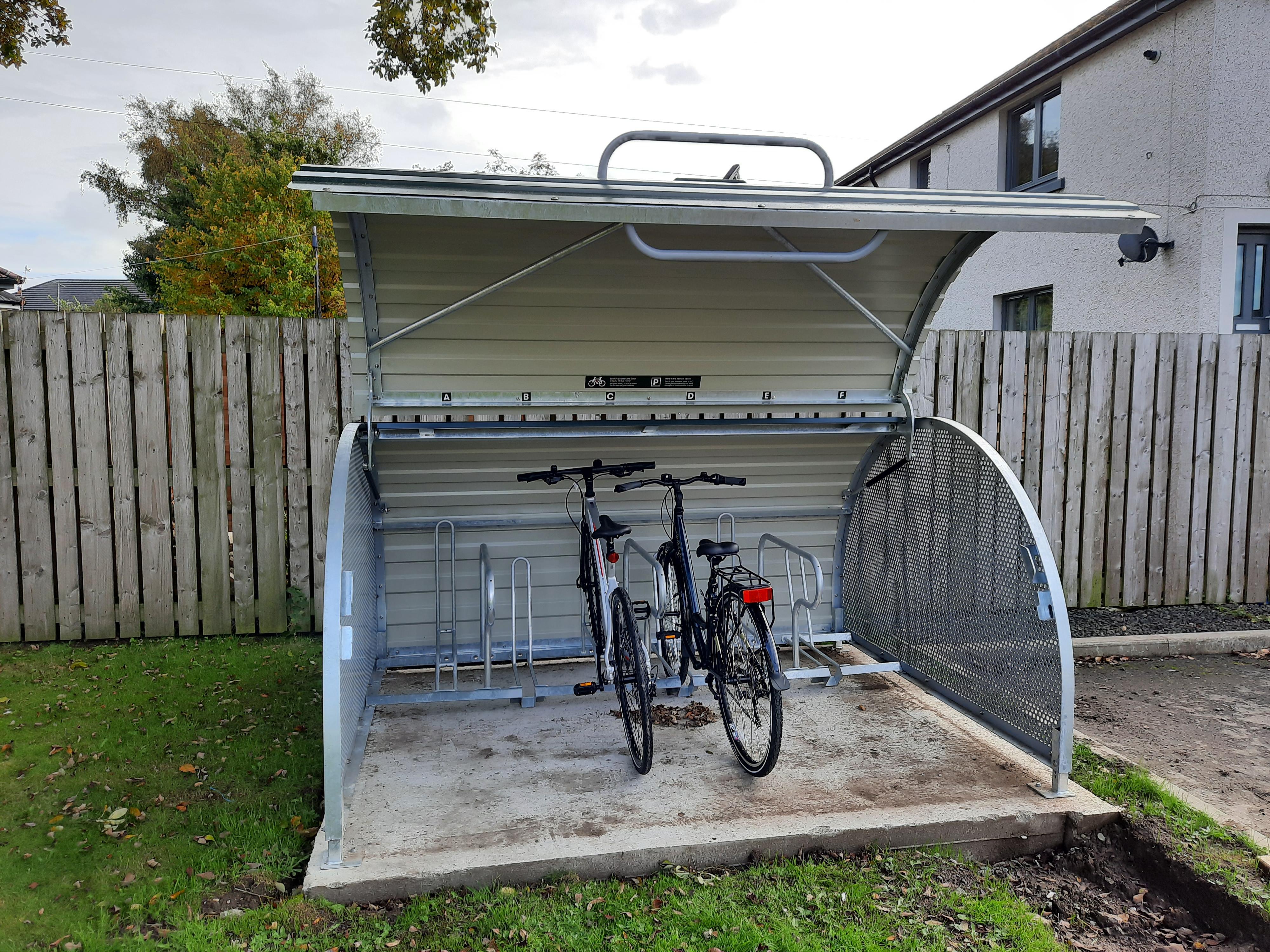 new bikes and shed